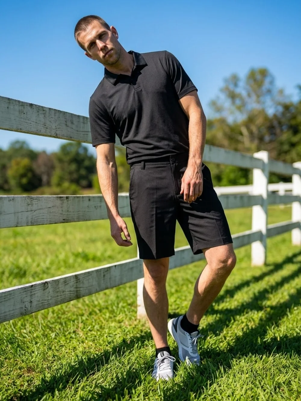 NWT Puma Black Men's Golf Tech Shorts sz 34